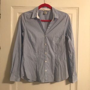 Blue and White Striped Longsleeve Buttondown